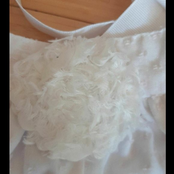 Anvy Kids White Swiss Dot Romper (12m) - Picture 2 of 3